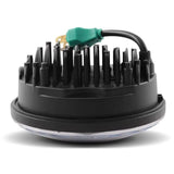 Phare avant LED motos, 5.75 pouces + support - Set Compatible Harley Davidson Dyna Sportster Softail Le Pratique du Motard