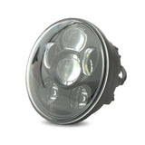 Phare avant LED motos, 5.75 pouces + support - Set Compatible Harley Davidson Dyna Sportster Softail Le Pratique du Motard