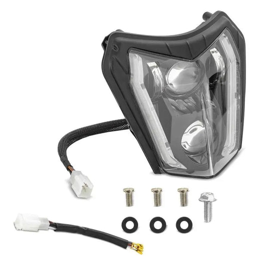 Phare LED moto homologué E DRL Xdure SW2 pour KTM 690 SMC R / Enduro/ R 19-22 Le Pratique du Motard