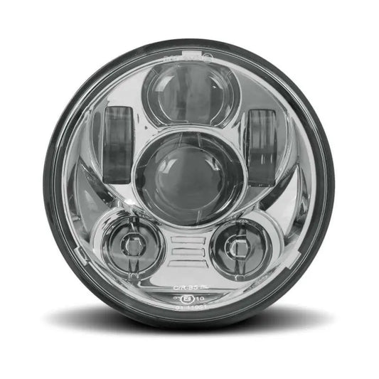 Phares Avant Moto LED 5,75 Pouces compatible avec Harley Davidson en chrome Le Pratique du Motard