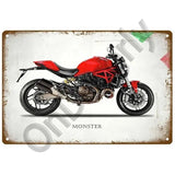 Plaque décorative métallique DUCATI - Le Pratique du Motard