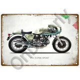 Plaque décorative métallique DUCATI - Le Pratique du Motard
