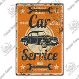 Plaque décorative métallique Garage - Le Pratique du Motard