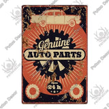 Plaque décorative métallique Garage - Le Pratique du Motard