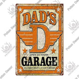 Plaque décorative métallique Garage - Le Pratique du Motard