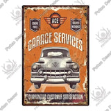 Plaque décorative métallique Garage - Le Pratique du Motard