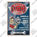 Plaque décorative métallique Garage - Le Pratique du Motard