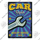 Plaque décorative métallique Garage - Le Pratique du Motard