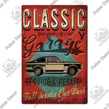 Plaque décorative métallique Garage - Le Pratique du Motard