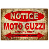 Plaque décorative métallique Moto Guzzi - Le Pratique du Motard