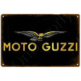 Plaque décorative métallique Moto Guzzi - Le Pratique du Motard