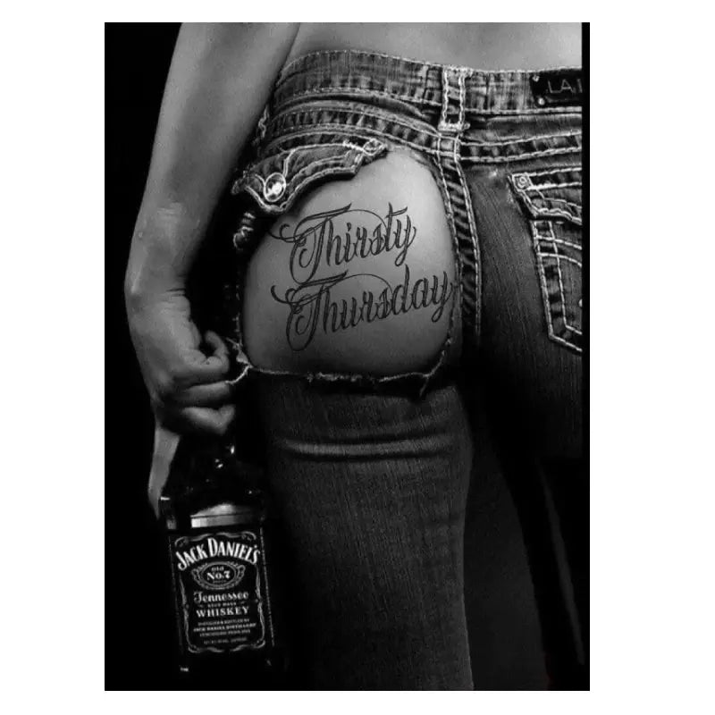 Plaque métal Jack Daniels -Sexy - Le Pratique du Motard