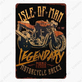 Plaque métallique décorative "Moto Garage" - Le Pratique du Motard
