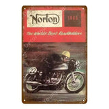 Plaque métallique "Vieille moto" - Le Pratique du Motard