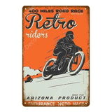 Plaque métallique "Vieille moto" - Le Pratique du Motard