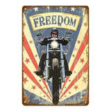 Plaque métallique "Vieille moto" - Le Pratique du Motard
