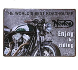 Plaques Métalliques Rétro Vintage - Le Pratique du Motard