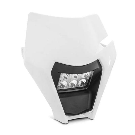 Projecteur LED moto + plaque pour Enduro XDure BK2 carenage Universel wit Le Pratique du Motard