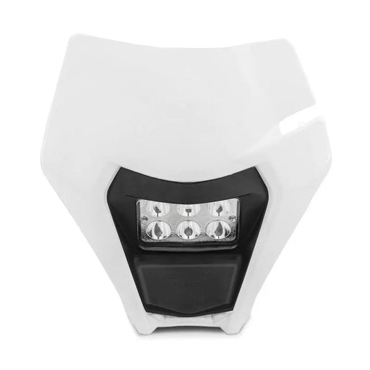 Projecteur LED moto + plaque pour Enduro XDure BK2 carenage Universel wit Le Pratique du Motard