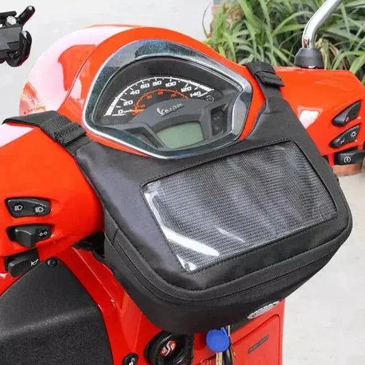 Sacoche guidon scooter Vespa - Le Pratique du Motard