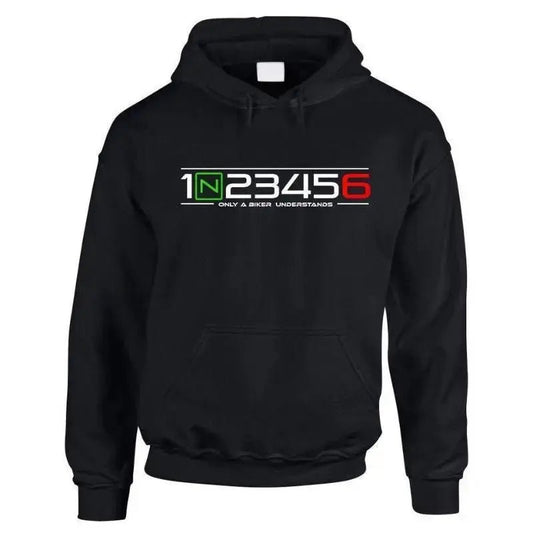 Sweat a capuche moto "1N23456" - Le Pratique du Motard