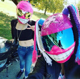 Tresse pour casque moto - Multicouleur - Le Pratique du Motard