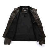 Veste cuir biker vintage - Le Pratique du Motard