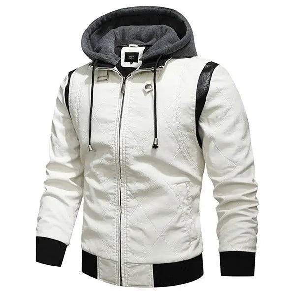 Blouson biker simili cuir blanc - Scorpion - LE PRATIQUE DU MOTARD