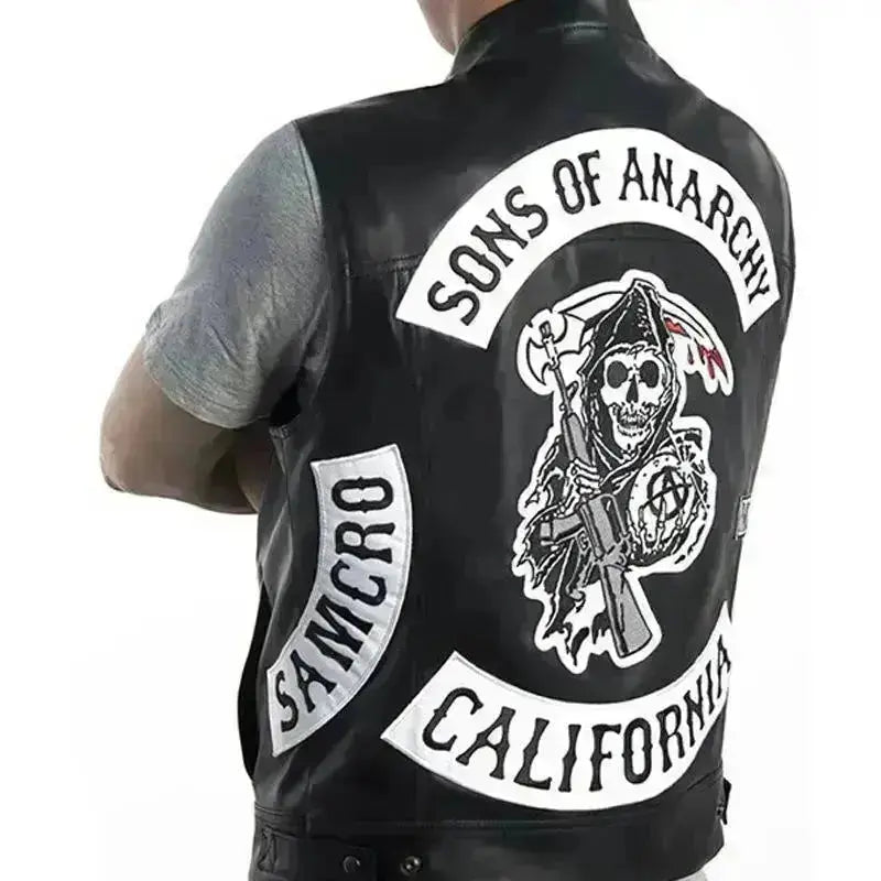 Veste en cuir sans manche "Sons of Anarchy" - Le Pratique du Motard